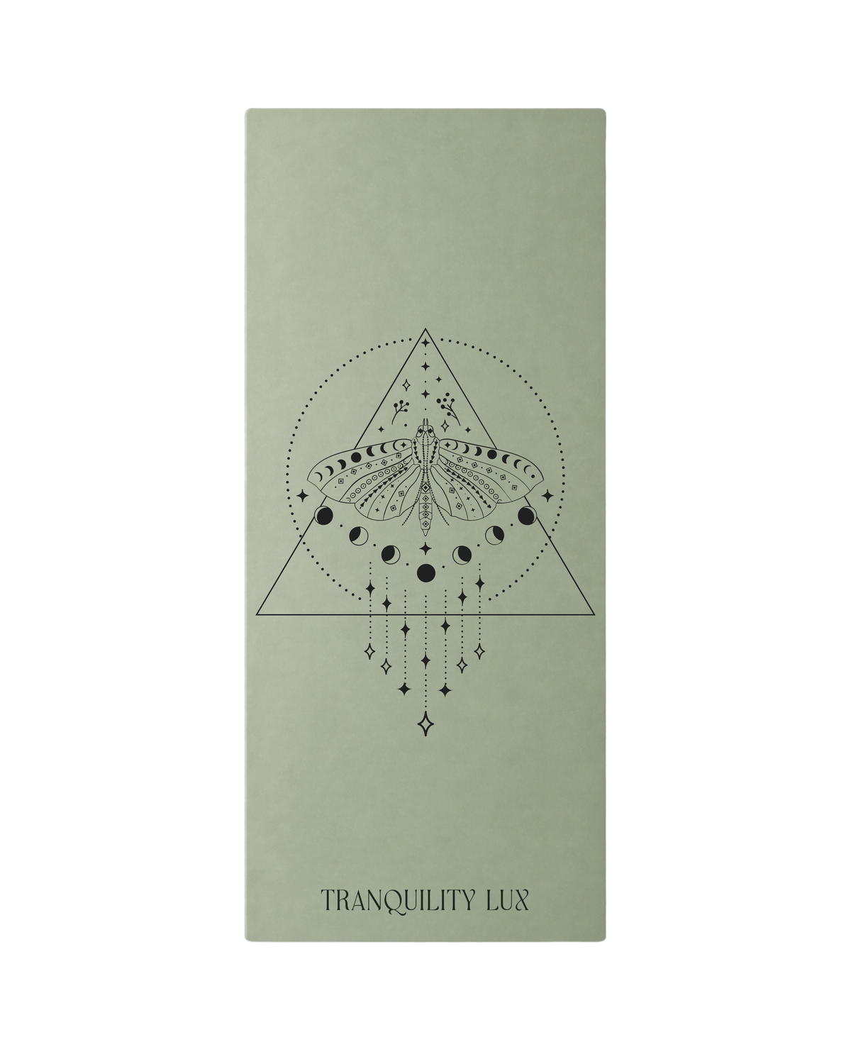 Moonlit Moth PU Yoga Mat